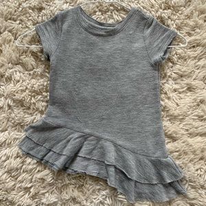 Grey Afton Street Assymetrical Shirt